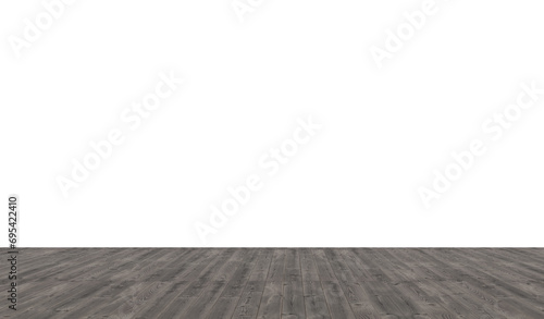 wood plank with white background for product display