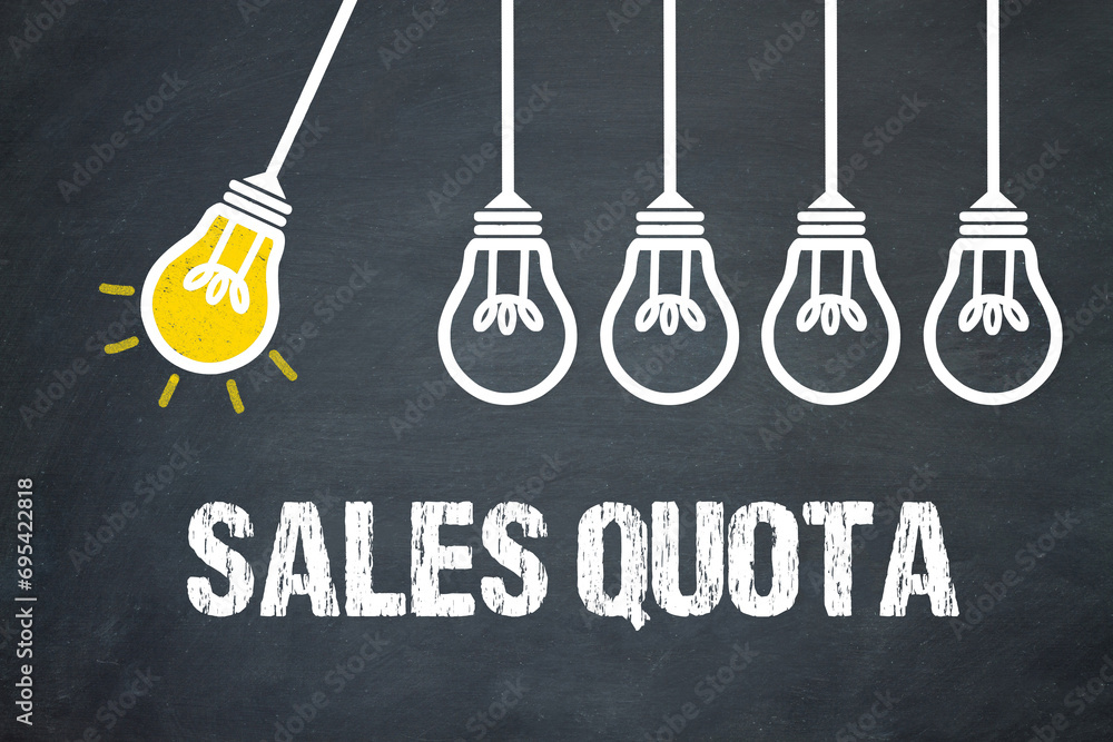 Fototapeta premium Sales Quota