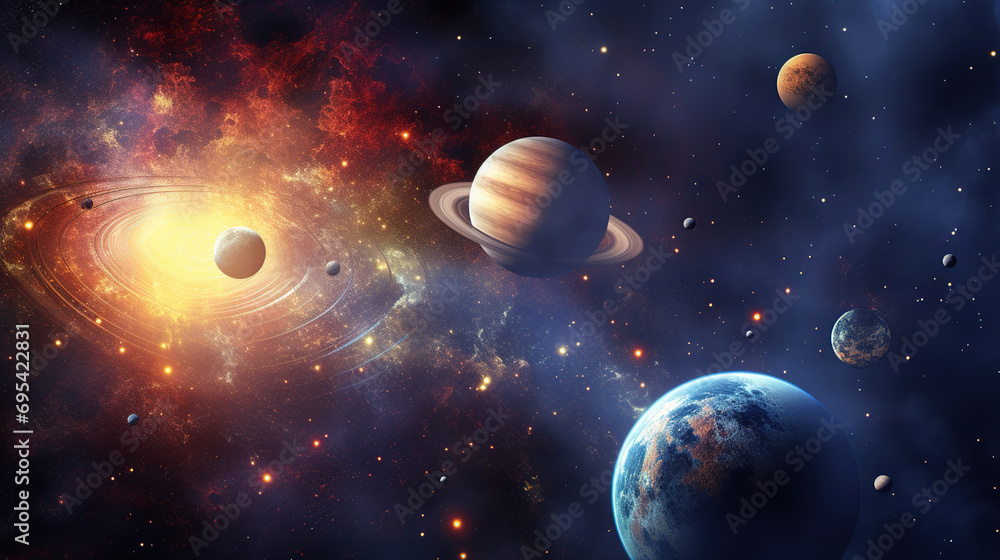 galaxy in space. Generative Ai galaxy in space. Generative Ai