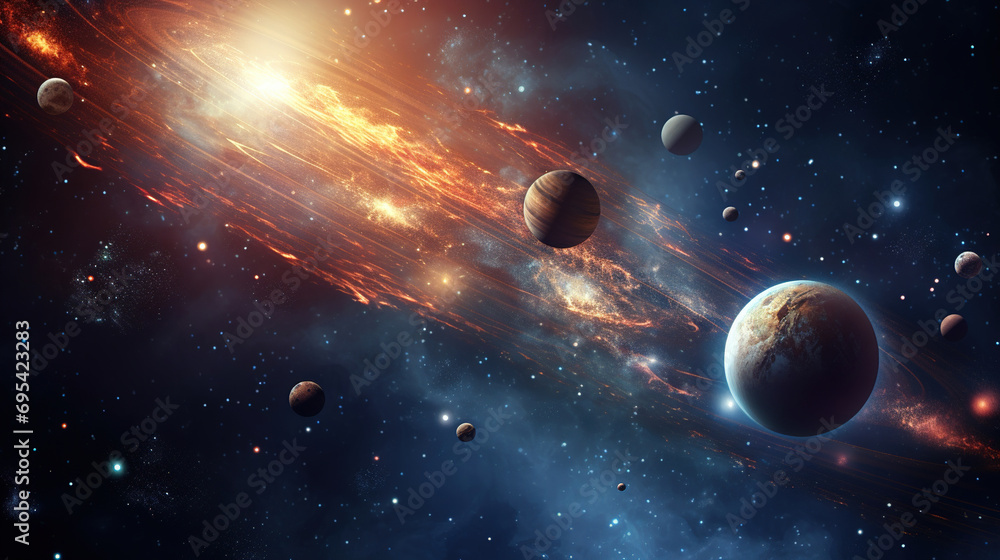galaxy in space. Generative Ai galaxy in space. Generative Ai