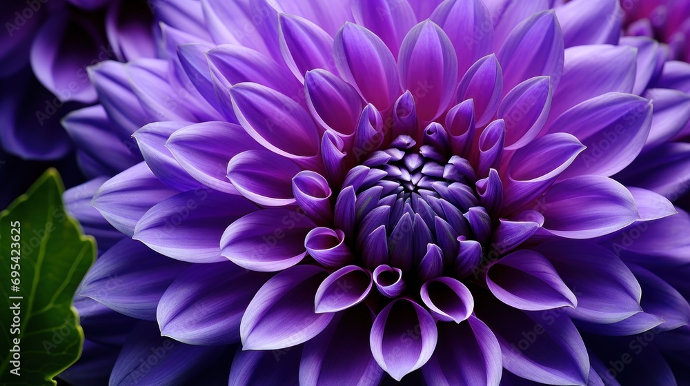Generate a stunning and photo-realistic close-up purple flower. Ai generative Generate a stunning and photo-realistic close-up purple flower. Ai generative