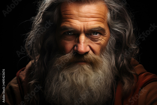 Divine Presence: Moses' Portrait Reverence photo