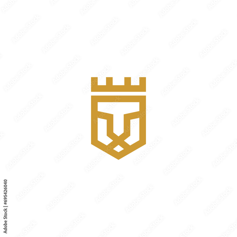 Lion King Modern Logo Vector Design Luxury Gold Lion King Modern Logo Vector Design Luxury Gold
