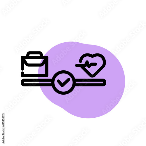 work life balance icons