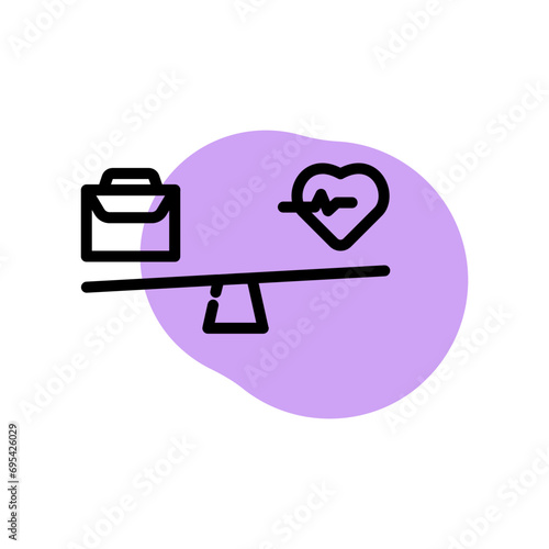 work life balance icons