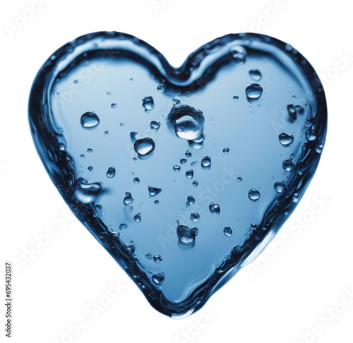 heart shaped water -Generative AI
