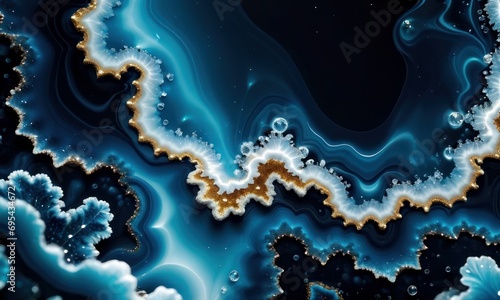 3d abstract wallpaper. Resin geode and abstract art, functional art, Generative AI