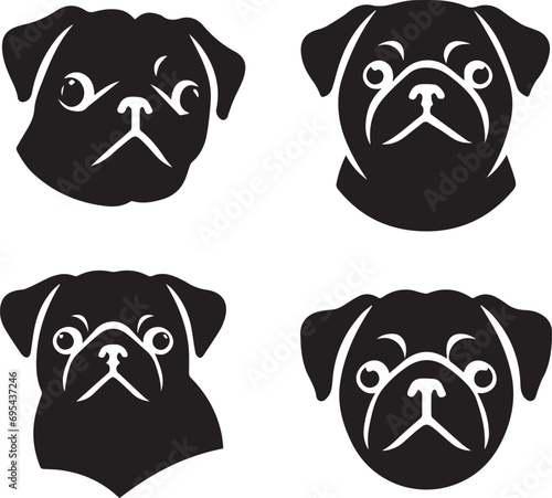 Icon Set Of Dog, Breeds, Canine, Pooch, Hound, Puppy, Mutt, Pet, Doggy editable vector © sahadul