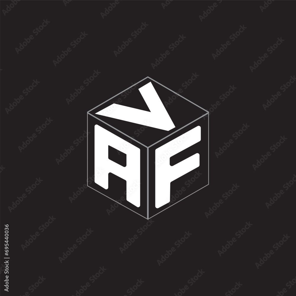 Obraz premium 3d cube with letter