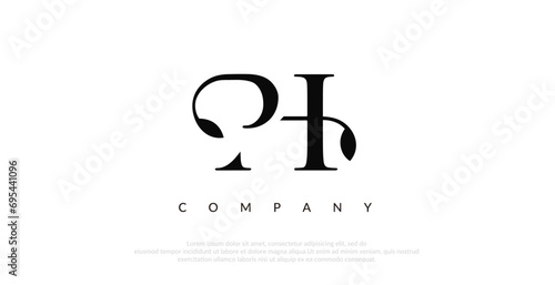 Initial PH Logo Design Vector 