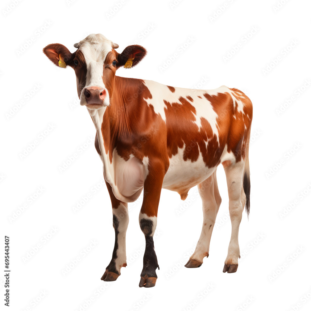Cow isolated on transparent background. AI generated.PNG Cow isolated on transparent background. AI generated.PNG