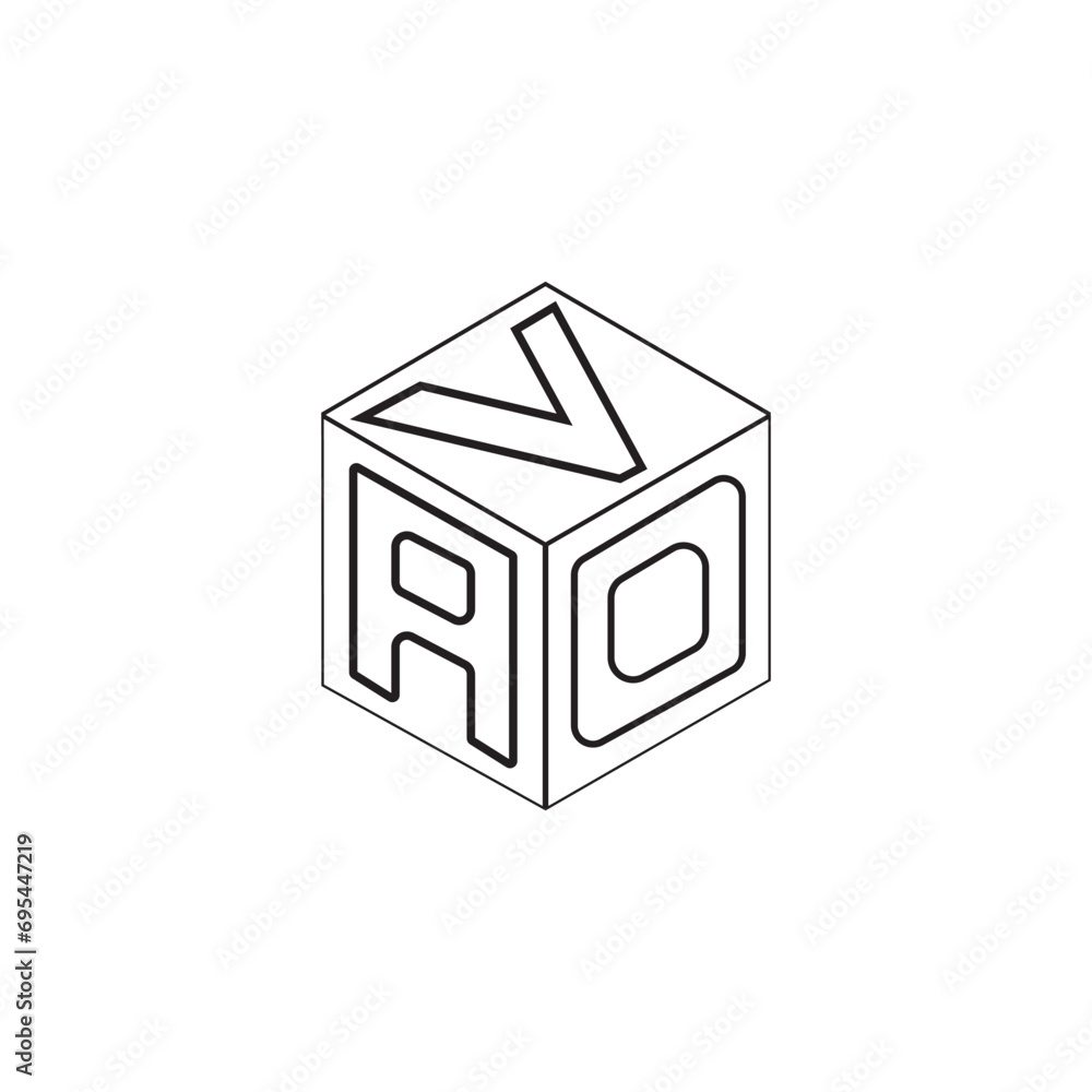 3d cube with reflection