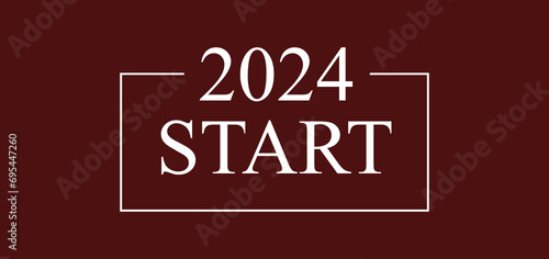 2024 Start Stylish Text Illustration Design 