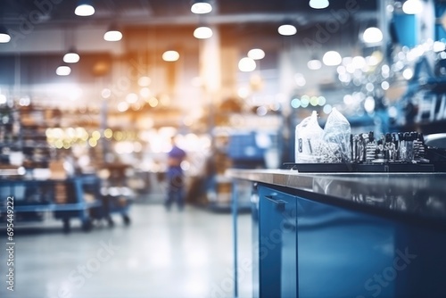 Auto repair shop background. Car repair tools, professional auto mechanic tools. Automotive maintenance service, selective focus