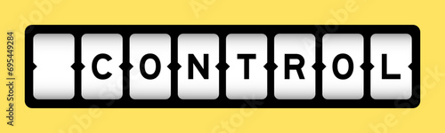 Black color in word control on slot banner with yellow color background