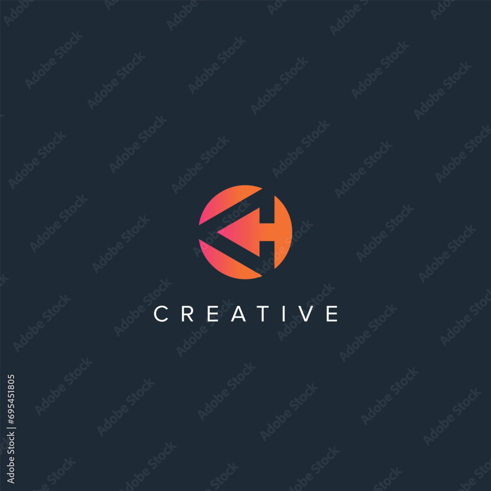 Abstract arrow logo with C letter vector template Abstract arrow logo with C letter vector template