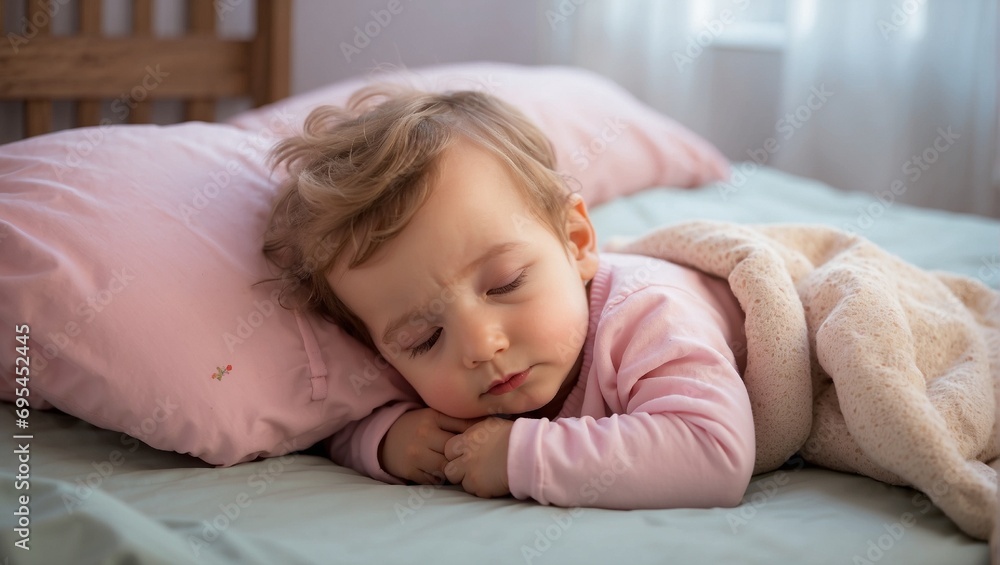 child sleeping in bed child sleeping in bed