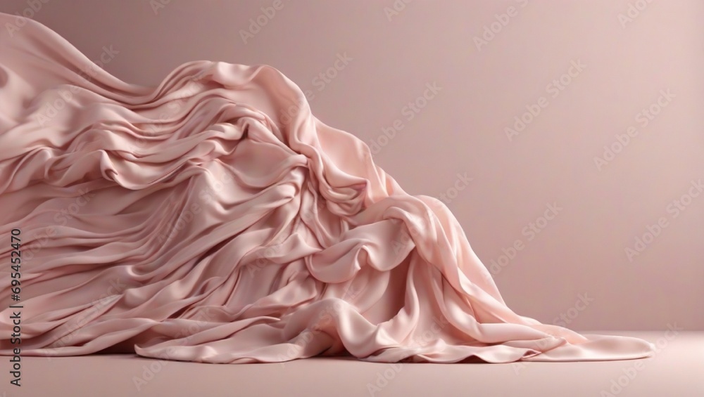 white and pink silk