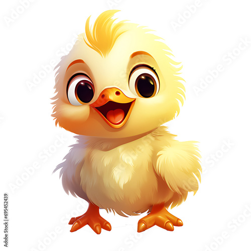 A Cute Happy  Animal Baby  -  AI Generative