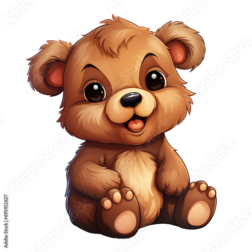 A Cute Happy  Animal Baby  -  AI Generative