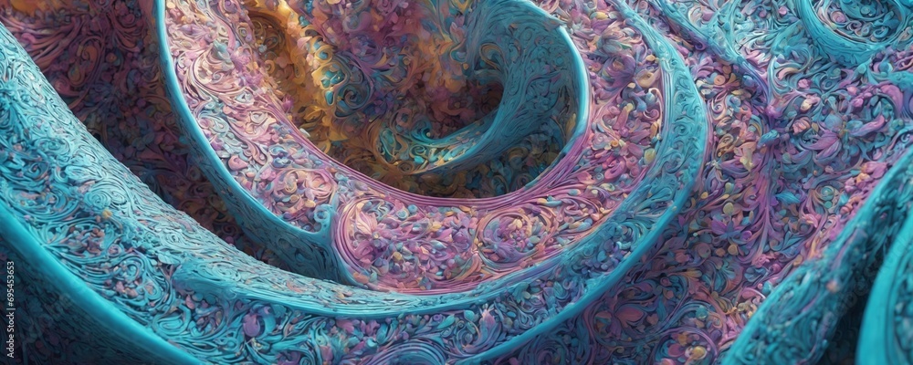 a painting of a spiral vortex