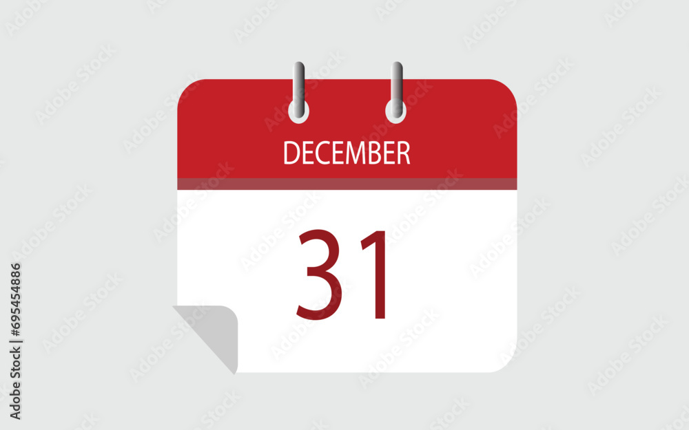 Calendar date 31th day of the month icon. Event schedule date. Meeting appointment time. Agenda plan, December month schedule calendar and Time planner. 31th day day reminder. Calendar date 31th day of the month icon. Event schedule date. Meeting appointment time. Agenda plan, December month schedule calendar and Time planner. 31th day day reminder.