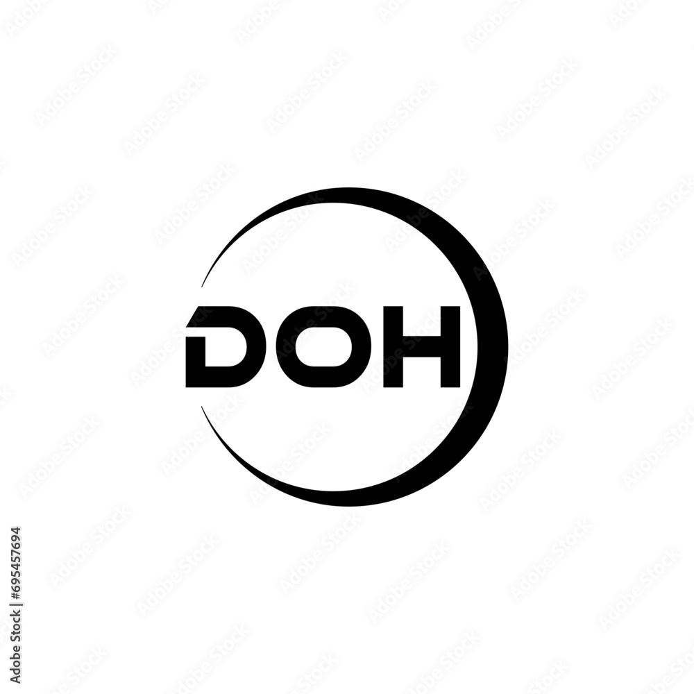 DOH letter logo design with white background in illustrator, cube logo, vector logo, modern alphabet font overlap style. calligraphy designs for logo, Poster, Invitation, etc. DOH letter logo design with white background in illustrator, cube logo, vector logo, modern alphabet font overlap style. calligraphy designs for logo, Poster, Invitation, etc.