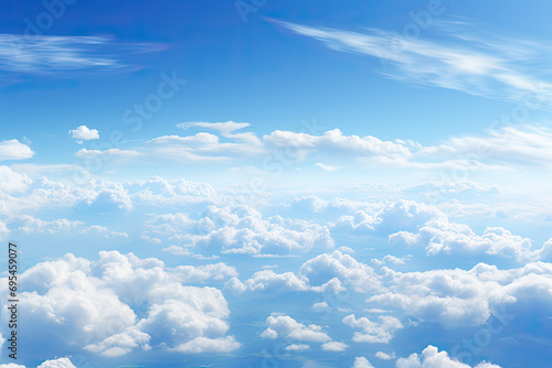 White cloud with blue sky © Oranuch