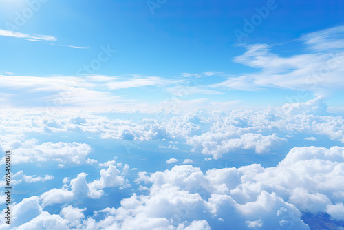 White cloud with blue sky © Oranuch