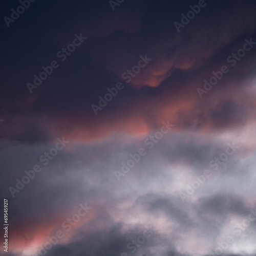 Colorful cloud over the sky at sunset