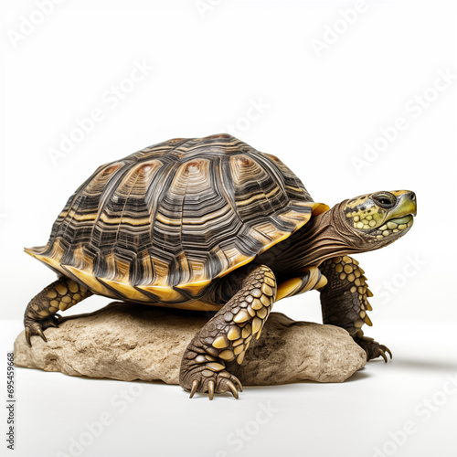 Turtle isolated background,created with Generative AI tecnology. 