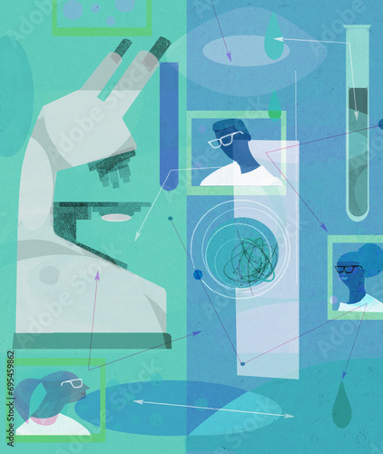 Scientists sharing ideas