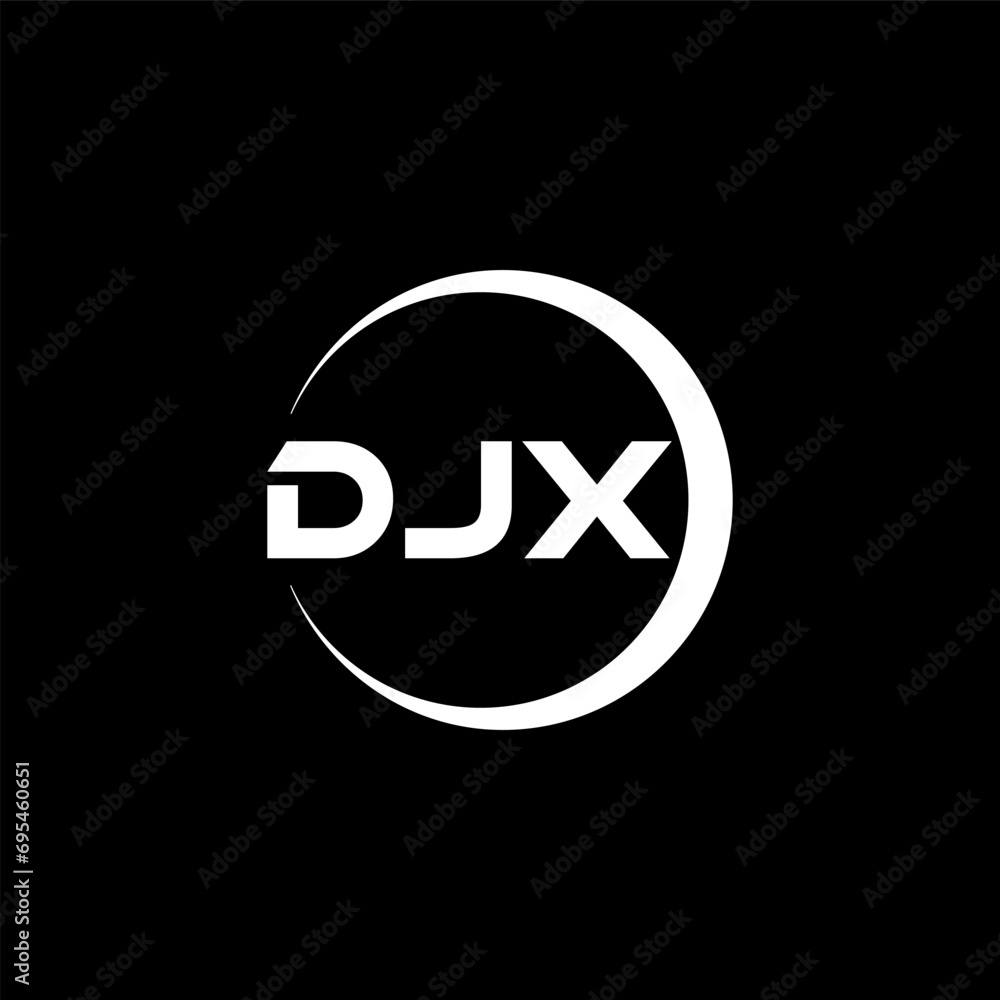 DJX letter logo design with black background in illustrator, cube logo, vector logo, modern alphabet font overlap style. calligraphy designs for logo, Poster, Invitation, etc. DJX letter logo design with black background in illustrator, cube logo, vector logo, modern alphabet font overlap style. calligraphy designs for logo, Poster, Invitation, etc.