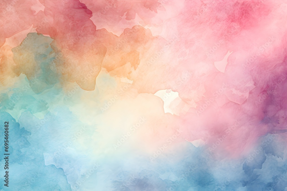 Rainbow abstract watercolor texture