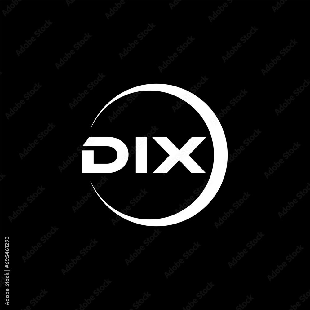 DIX letter logo design with black background in illustrator, cube logo, vector logo, modern alphabet font overlap style. calligraphy designs for logo, Poster, Invitation, etc. DIX letter logo design with black background in illustrator, cube logo, vector logo, modern alphabet font overlap style. calligraphy designs for logo, Poster, Invitation, etc.