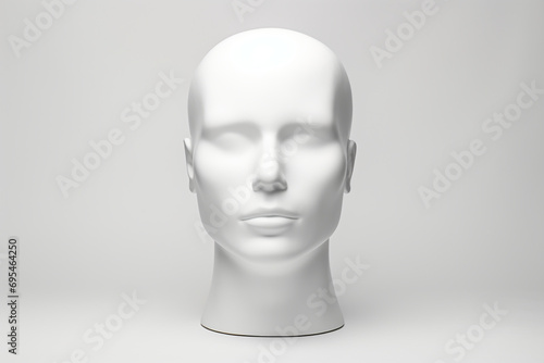 mannequin head isolated on white