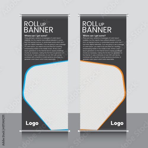 Vertical Banner Design Signboard Advertising Brochure Flyer Template Vector Layout Background and Street Business Flag of Convenience, Vector X banners