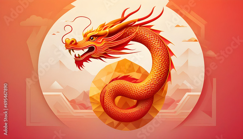 2024 Chinese new year, year of the dragon photo