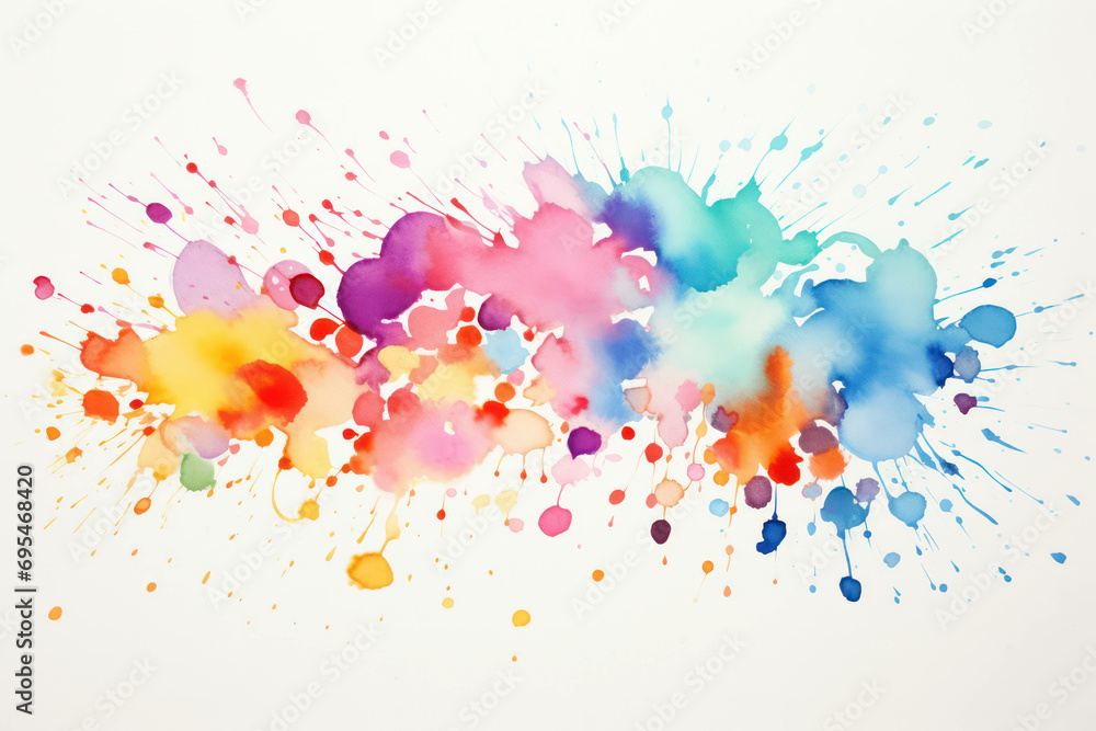 Illustration grunge paint abstract colored art background background watercolor stain design splash