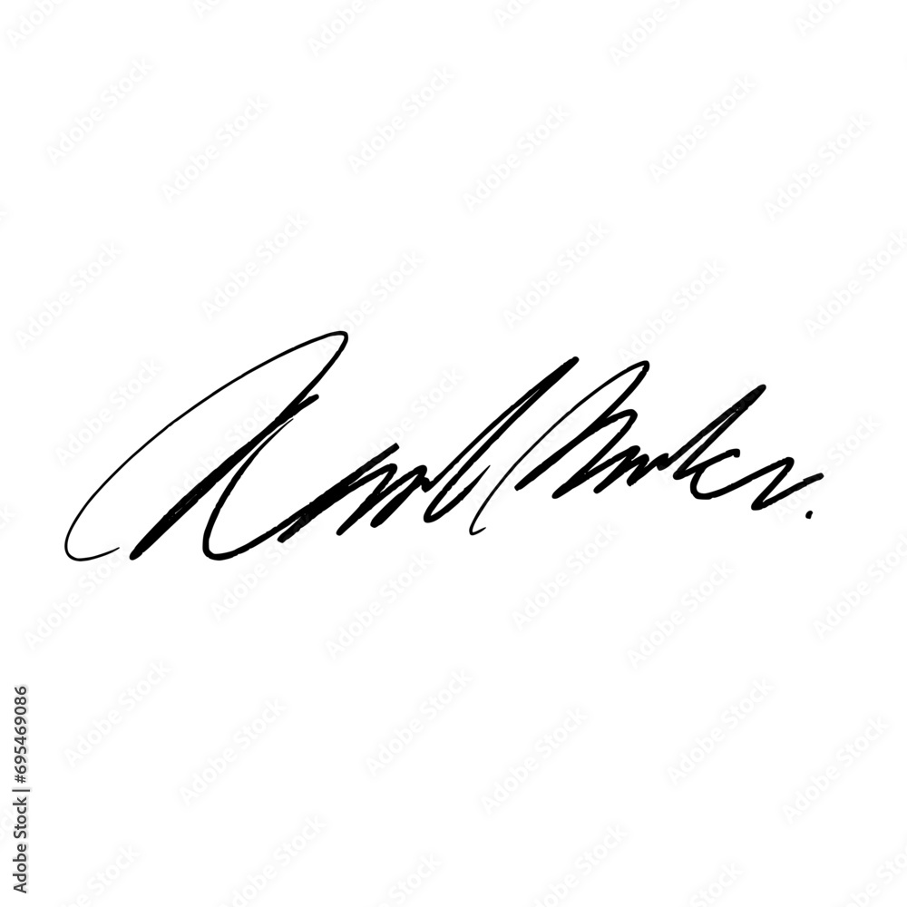 Abstract signature letter K. Vector illustration with black writing and alpha channel. Abstract signature letter K. Vector illustration with black writing and alpha channel.