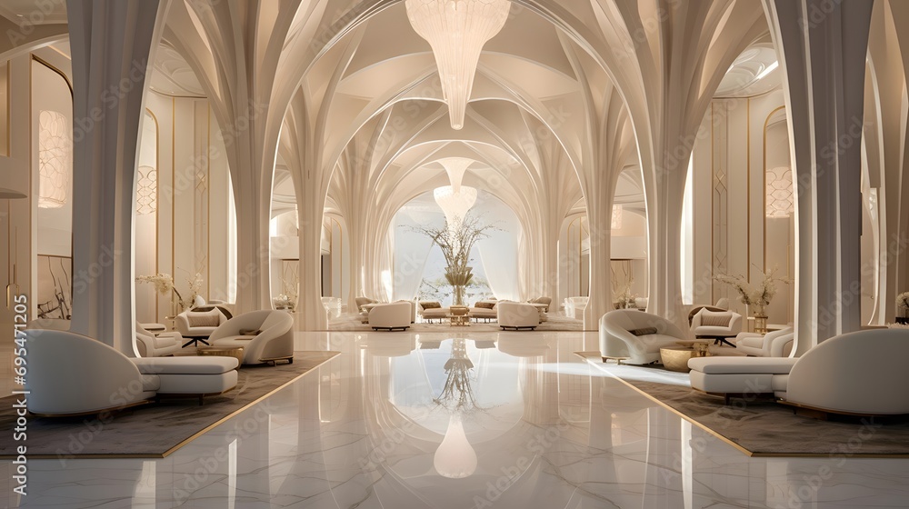 Interior of Sheikh Zayed Grand Mosque, Abu Dhabi, United Arab Emirates