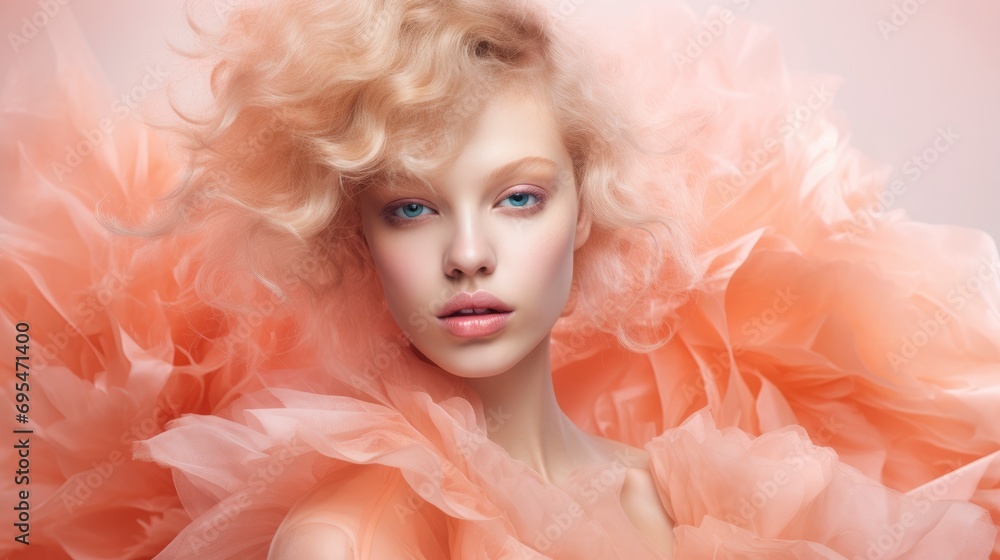 Peach Fuzz Pantone's 2024 Color of the Year beautiful background fashion style Peach Fuzz Pantone's 2024 Color of the Year beautiful background fashion style