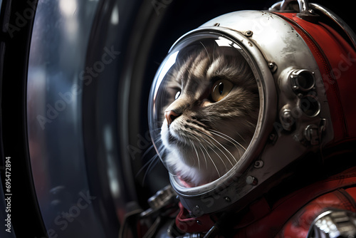 Spacebok cat. Generative AI