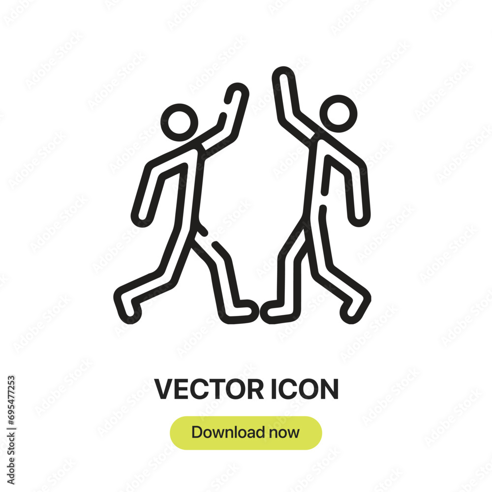 Party icon vector. Linear-style sign for mobile concept and web design. Party symbol illustration. Pixel vector graphics - Vector.	
