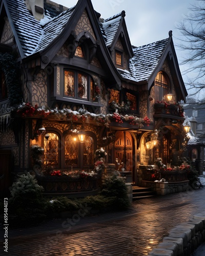 christmas decoration in the old town of bavaria - germany © Iman