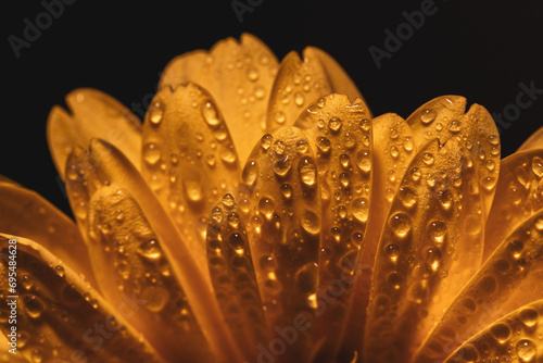 leaf with water drops