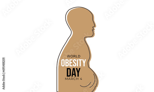World Obesity day. background, banner, card, poster, template. Vector illustration.