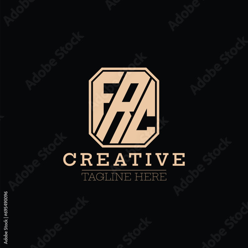 Initial letter FRC logo vector design template photo