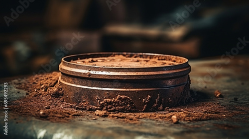 rust, age, antique effect, texture emphasis, hyper-realistic still life photo