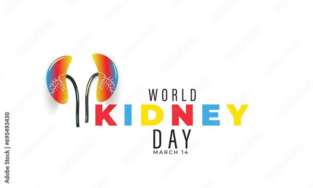 Obraz premium World Kidney Day. background, banner, card, poster, template. Vector illustration.